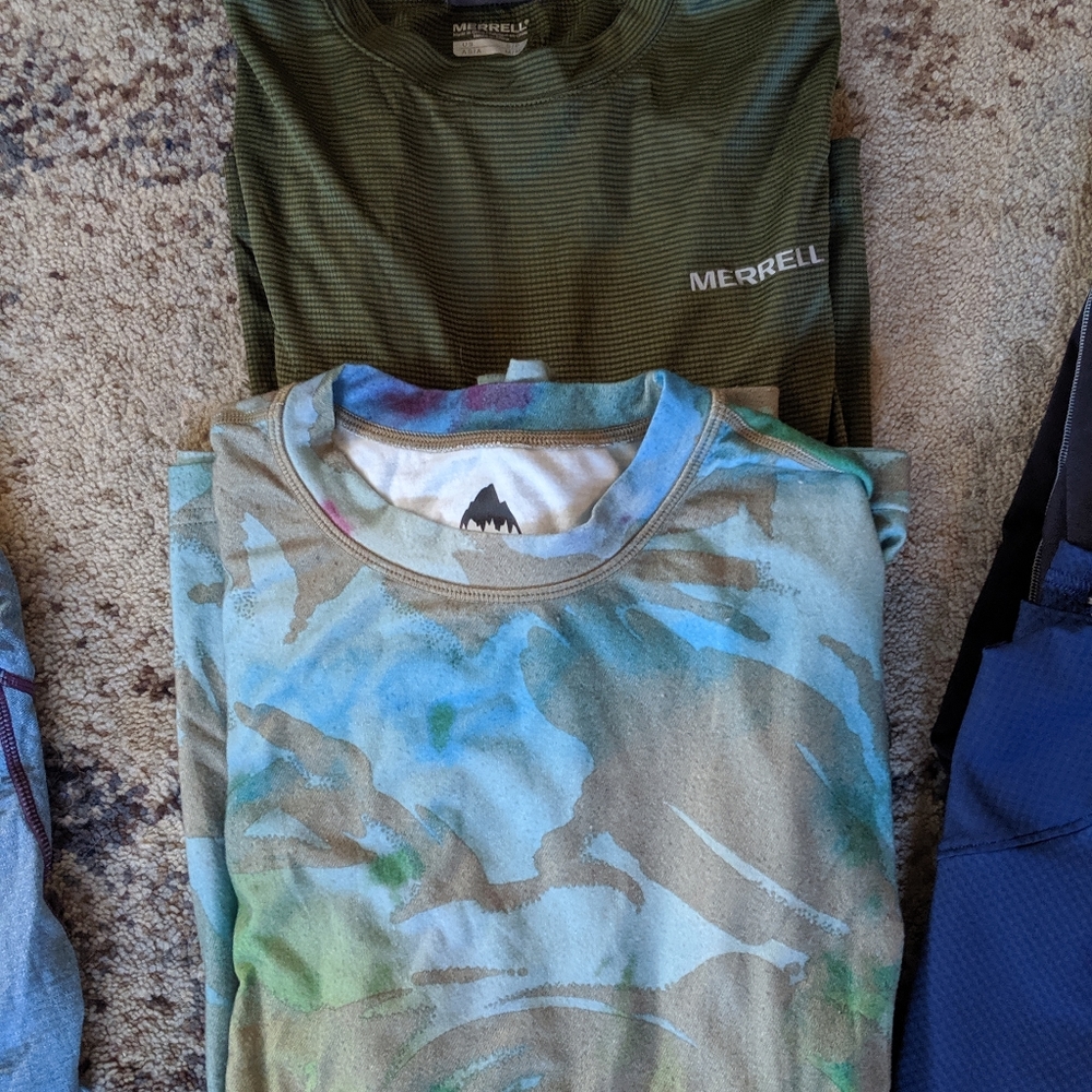 Men's base layer shirts and pants